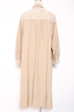 画像2: axes femme / フィッシュテールシャツワンピース F ベージュ Y-26-01-05-088-AX-OP-SZ-ZY