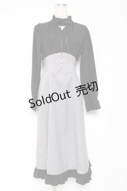 画像1: axes femme / ハイウエストドッキングワンピース F 黒 Y-26-01-05-089-AX-OP-SZ-ZY