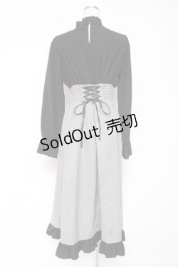 画像2: axes femme / ハイウエストドッキングワンピース F 黒 Y-26-01-05-089-AX-OP-SZ-ZY