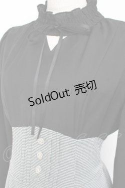 画像4: axes femme / ハイウエストドッキングワンピース F 黒 Y-26-01-05-089-AX-OP-SZ-ZY