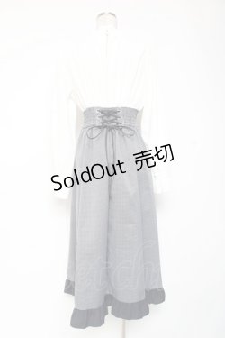 画像2: axes femme / ハイウエストドッキングワンピース F 紺 Y-26-01-05-090-AX-OP-SZ-ZY