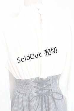 画像3: axes femme / ハイウエストドッキングワンピース F 紺 Y-26-01-05-090-AX-OP-SZ-ZY