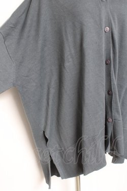 画像3: axes femme / Vネックビッグカーデ  グレー Y-26-01-05-092-AX-BL-SZ-ZY