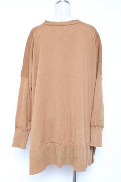 画像2: axes femme / Vネックビッグカーデ  キャメル Y-26-01-05-093-AX-BL-SZ-ZY