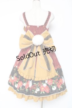 画像3: metamorphose / 風花のゆきうさぎプリーツジャンパースカート  赤 Y-26-01-05-098-ME-OP-SZ-ZY