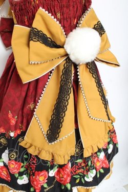 画像4: metamorphose / 風花のゆきうさぎプリーツジャンパースカート  赤 Y-26-01-05-098-ME-OP-SZ-ZY