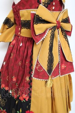 画像5: metamorphose / 風花のゆきうさぎプリーツジャンパースカート  赤 Y-26-01-05-098-ME-OP-SZ-ZY