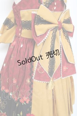 画像5: metamorphose / 風花のゆきうさぎプリーツジャンパースカート  赤 Y-26-01-05-098-ME-OP-SZ-ZY