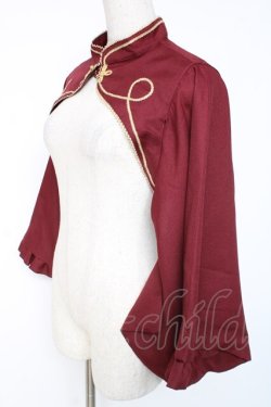 画像2: metamorphose / 無地着物袖ボレロ  エンジ Y-26-01-05-099-ME-TO-SZ-ZY