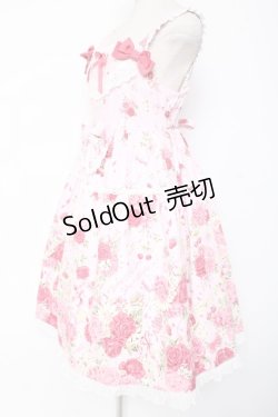 画像2: BABY, THE STARS SHINE BRIGHT / スローモーションブーケ〜あの日の私の想い〜柄ジャンパースカート  ピンク Y-26-01-05-101-BA-OP-SZ-ZY