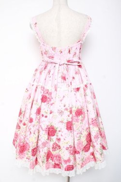 画像3: BABY, THE STARS SHINE BRIGHT / スローモーションブーケ〜あの日の私の想い〜柄ジャンパースカート  ピンク Y-26-01-05-101-BA-OP-SZ-ZY