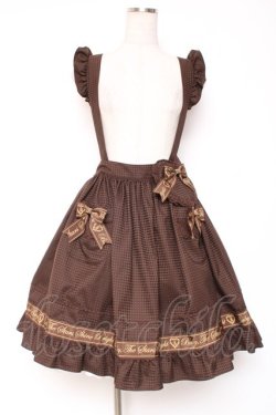 画像1: BABY, THE STARS SHINE BRIGHT / Waffle Cottonポケットスカート  ブラウン Y-26-01-05-103-BA-SK-SZ-ZY