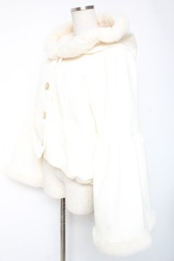 画像2: axes femme POETIQUE / ベルスリーブフード付コート M 生成り Y-26-01-05-105-AX-CO-SZ-ZY