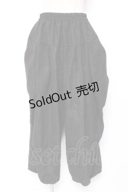 画像1: axes femme / タック変形パンツ  黒 Y-26-01-05-111-AX-PA-SZ-ZY