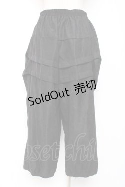 画像2: axes femme / タック変形パンツ  黒 Y-26-01-05-111-AX-PA-SZ-ZY