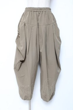 画像1: axes femme / タック変形パンツ  カーキ Y-26-01-05-112-AX-PA-SZ-ZY
