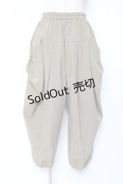 画像1: axes femme / タック変形パンツ  カーキ Y-26-01-05-112-AX-PA-SZ-ZS