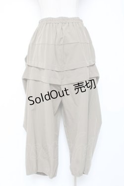 画像2: axes femme / タック変形パンツ  カーキ Y-26-01-05-112-AX-PA-SZ-ZS