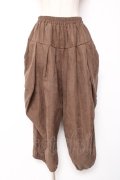 axes femme / タック変形パンツ  ブラウン Y-26-01-05-113-AX-PA-SZ-ZY