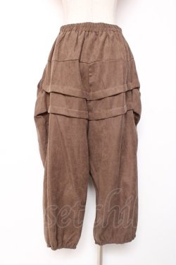 画像2: axes femme / タック変形パンツ  ブラウン Y-26-01-05-113-AX-PA-SZ-ZY
