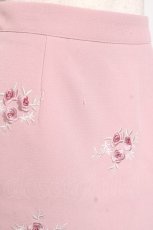 画像3: Ank Rouge / ローズ刺繍スカート M ピンク Y-26-01-05-116-CA-SK-SZ-ZI (3)