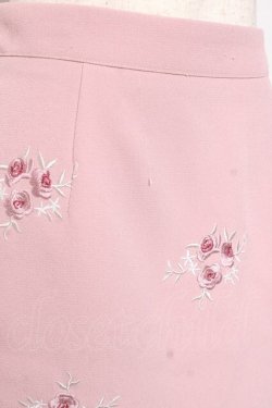 画像3: Ank Rouge / ローズ刺繍スカート M ピンク Y-26-01-05-116-CA-SK-SZ-ZY
