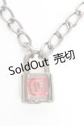 LISTEN FLAVOR / 南京錠ネックレス  黒 Y-26-01-05-003-PU-AC-SZ-ZY