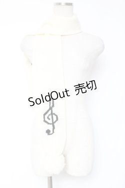 画像1: Heart E / ぽんぽんマフラー  アイボリー Y-26-01-05-030-LO-ZA-SZ-ZY