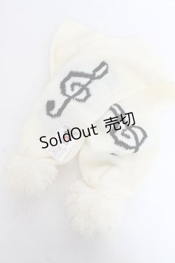 画像3: Heart E / ぽんぽんマフラー  アイボリー Y-26-01-05-030-LO-ZA-SZ-ZY