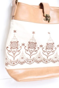 画像3: axes femme / キャンバス刺繍バッグ 280×310×120cm ベージュ Y-26-01-05-032-AX-BG-SZ-ZY