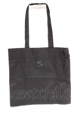 画像1: K211148 / ロゴptトートバッグ  黒 Y-26-01-05-034-LO-BG-SZ-ZY