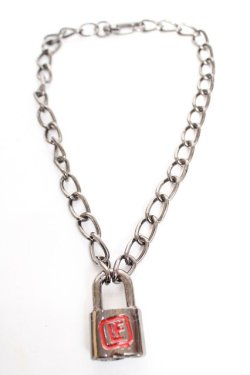 画像3: LISTEN FLAVOR / 南京錠ネックレス  黒 Y-26-01-05-003-PU-AC-SZ-ZY