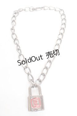 画像3: LISTEN FLAVOR / 南京錠ネックレス  黒 Y-26-01-05-003-PU-AC-SZ-ZY