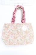 Maison de FLEUR / ゴブランフリルハンドルバッグ  ピンク Y-26-01-05-036-LO-BG-SZ-ZY
