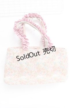 画像2: Maison de FLEUR / ゴブランフリルハンドルバッグ  ピンク Y-26-01-05-036-LO-BG-SZ-ZT335