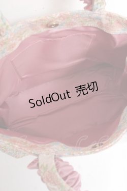 画像3: Maison de FLEUR / ゴブランフリルハンドルバッグ  ピンク Y-26-01-05-036-LO-BG-SZ-ZT335