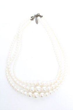 画像1: Ozz Croce / 三連パールチョーカー  オフ Y-26-01-05-004-OO-AC-SZ-ZY