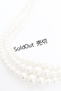 画像2: Ozz Croce / 三連パールチョーカー  オフ Y-26-01-05-004-OO-AC-SZ-ZY