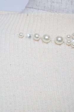 画像3: axes femme / 裾レースハイネックニット M 生成り Y-26-01-07-038-AX-TO-SZ-ZY