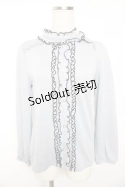 画像1: axes femme / ブラウス風プルオーバー M グレー Y-26-01-07-041-AX-TO-SZ-ZI