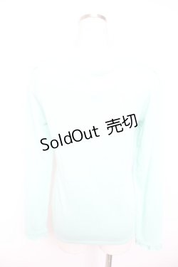 画像2: axes femme / スカラップレースカラー風ニットソー M ミント Y-26-01-07-042-AX-TO-SZ-ZI