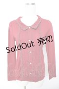 axes femme / ブローチ付きブラウス風プルオーバー M ワイン Y-26-01-07-052-AX-TO-SZ-ZY
