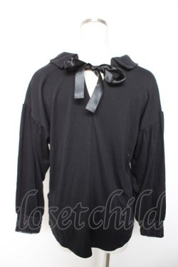 画像2: axes femme / 刺繍入シャツデザインプルオーバー M 黒 Y-26-01-07-056-AX-TO-SZ-ZY