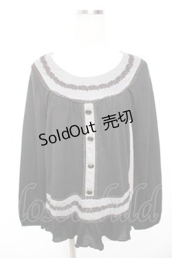 画像1: axes femme / ローウエストAラインプルオーバー M クロ Y-26-01-07-057-AX-TO-SZ-ZI