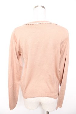 画像2: axes femme / バラ刺繍カーディガン M アワピンク Y-26-01-07-058-AX-TO-SZ-ZY