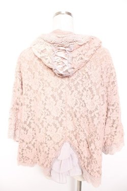 画像2: axes femme / レースケープ風パーカー M アワピンク Y-26-01-07-059-AX-TO-SZ-ZY