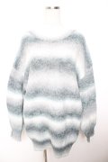 axes femme / モヘア風グラデーションニット  グレー Y-26-01-07-065-AX-TO-AS-ZY