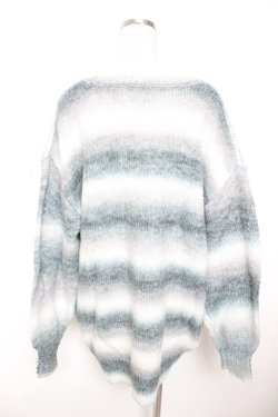 画像2: axes femme / モヘア風グラデーションニット  グレー Y-26-01-07-065-AX-TO-AS-ZY