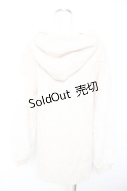 画像2: axes femme / 袖レースニットパーカープルオーバー F 生成り Y-26-01-07-066-AX-TO-SZ-ZI