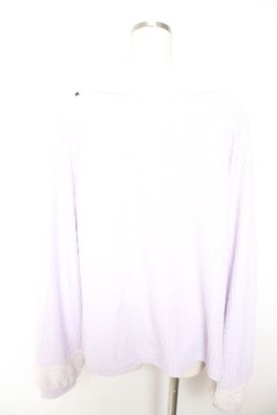 画像2: axes femme / レースアッププルオーバー M ラベンダー Y-26-01-07-068-AX-TO-SZ-ZY